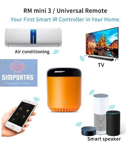 Controlador Ir Rm4 Broadlink Smart Home Universal Santiago