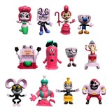 12pcs Cuphead Mugman Figura Modelo Juguete Regalo Para Niños