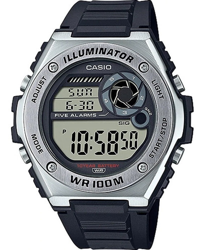 Reloj Casio Mwd-100h-1av 100m Sumergible Nuevo Modelo