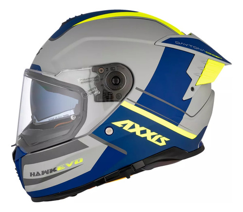 Casco Axxis Hawk Sv Evo Daytona Paw Doble Visor - Fas