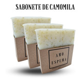 Kit 3 Sabonetes De Camomila Artesanal Mais Vendido Relaxante