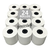 24 Rollos Papel Bond 57x60 P/ Sumadora O Caja Reg No Termica