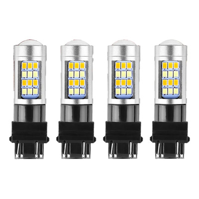 Luz Led Direccional Drl 3157 3156 Blanca Y Ámbar 4 Piezas | Meses sin interés