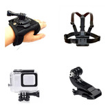 Kit Acessórios Gopro Suporte Caixa Jhook Hero 5 6 E 7 Black