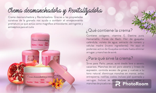 Crema Desmanchadora Y Revitalizadora