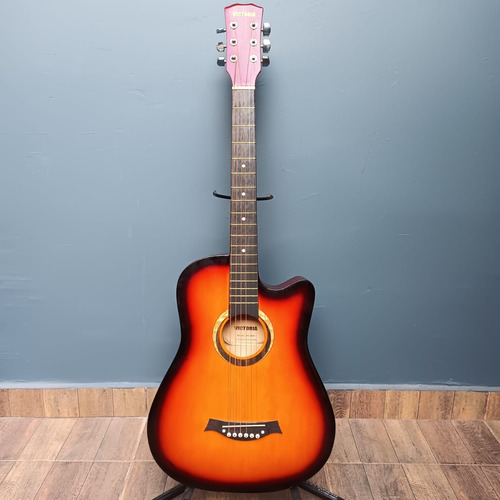 Guitarra Acústica Victoria Ac-3820 Cuerdas De Acero / Usada