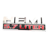 Par Emblema Hemi 5.7 Liter Dodge Ram Durango Nitro Cromo