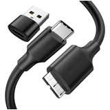 Cable Usb3.0 Tipo C A Micro B 3.1 5 Gb 3a Para Disco Duro