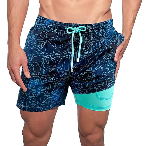 Bañadores Hombre Short Para Playa Casual Traje De Baño 