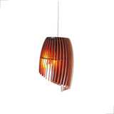 Lustre Pendente De Teto Luminária Madeira Mdf Balcão Cozinha