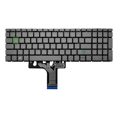 Teclado Para Hp 15-fc0043la 15-fd 15-eg 15-eh 250 G10 Latino - Gris Oscuro - Español Latinoamérica México