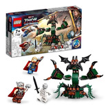 Kit Lego Marvel Ataque Sobre Nuevo Asgard 76207 159 Piezas