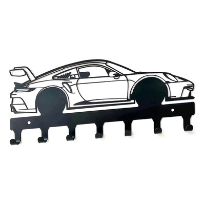 Soporte Para Llaves De Metal En Pared Con Diseño Moderno Mul