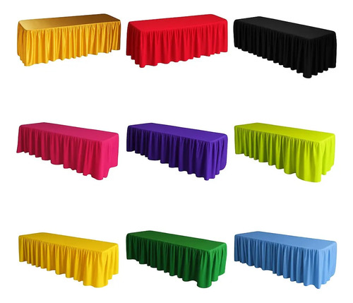 Mantelería Shy-ron   2 Bambalina Rectangular 1.80x75 Cm | Envío gratis