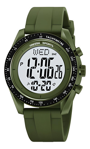 Reloj Tressa Jairo Unisex Digital Luz Alarma