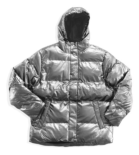 Camperas Metalizadas Puffer De Invierno Abrigadas Acolchadas