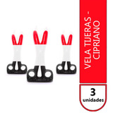 Vela Forma Iluminarte Tijeras Ritual 3 Unidades