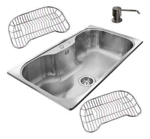 Bacha Johnson Cocina Luxor Si85 Ad + Apido + 2 Caselu Cs2631