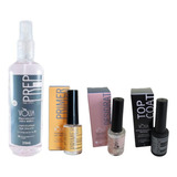 Kit Volia Top Coat + Prep 350ml + Desitrat + Primer Acido