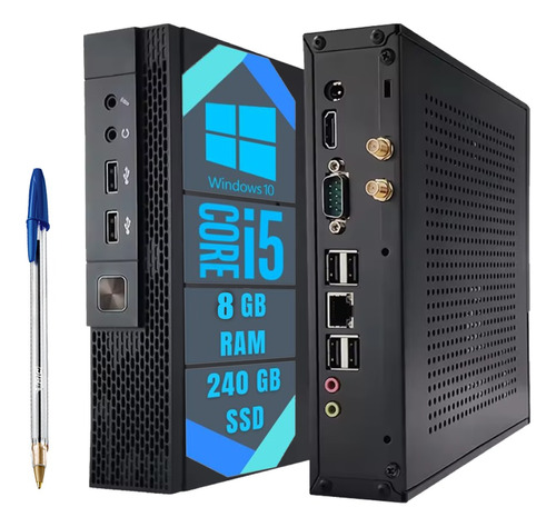 Mini Pc Desktop Intel Core I5 + 4gb+ Ssd 120gb Hdmi + Wi-fi