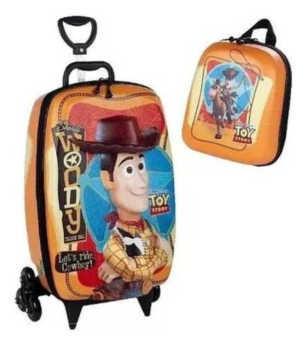 Kit Mochilete + Lancheira Toy Story Woody - Maxtoy