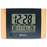 Relógio De Parede E Mesa Digital Com Temperatura Herweg 6438