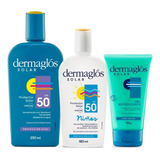 Dermaglós Combo Protección Solar Fps50 + Gel Post Solar