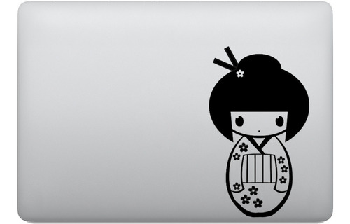 Adesivo Para Notebook Kokeshi Doll Boneca Japonesa