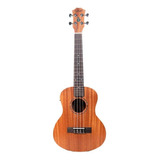 Ukulele Seizi Bali Soprano Eletrico Sapele Cor Sapele U