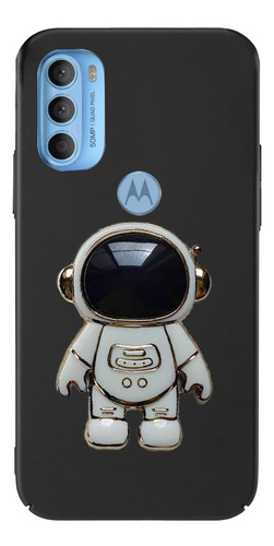 Funda Silicona Para Motorola G51 G71 Con Stent De Astronauta