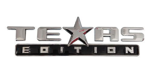 Emblema Silverado Texas Edition Chevrolet ( Adhesivo 3m) Foto 3