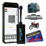 Rastreador Gps Bloqueador Veicular + Plataforma + Chip M2m