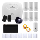 Kit Alarme Wifi Jfl Smartcloud 32 14 Com Sensores Sem Fio