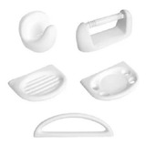 Kit Accesorios Para Baño Loza 5 Piezas Daccord Blanco . Gk