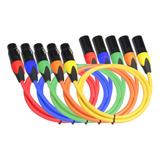 A Paquete De 5 Cables De Micrófono Xlr Macho A Hembra Cables