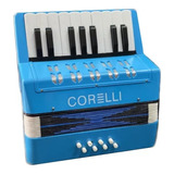 Acordeon A Piano Infantil Corelli Whc104 17 Teclas 8 Bajos