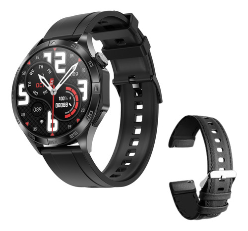 Reloj Smartwatch Hombre Dt5 Mate Negro Llamadas Doble Malla