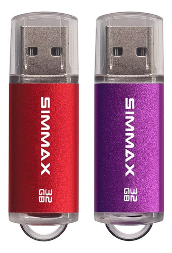 Unidad Flash Simmax, Paquete De 2 Unidades Flash Usb 2.0 De 