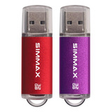 Unidad Flash Simmax, Paquete De 2 Unidades Flash Usb 2.0 De 