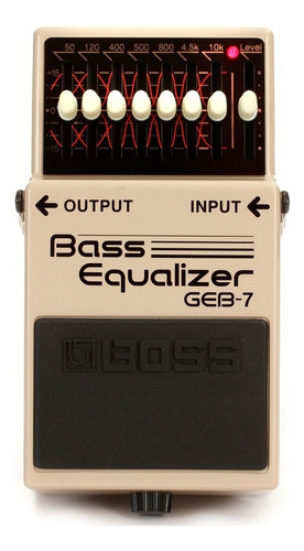 Pedal Boss Geb-7 Bass Equalizer Para Contrabaixo - Garantia