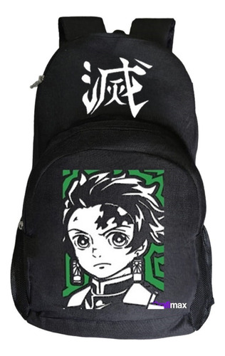 Mochila Demon Slayer Tanjiro Kamado Kanji 20 Litros Grafimax