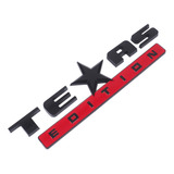 Emblema Texas Edition Negro Rojo Chevrolet Gmc Silverado