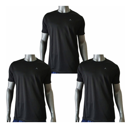 Pack X3 Remera Camiseta Deportiva Hombre Running H2o Alfest