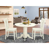 East West Furniture Shno3-lwh-w - Juego De Mesa De Comedor .