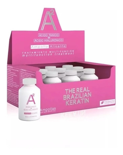 Caja De Ampollas Alisantes A2  Real Brazilian X 9 Und