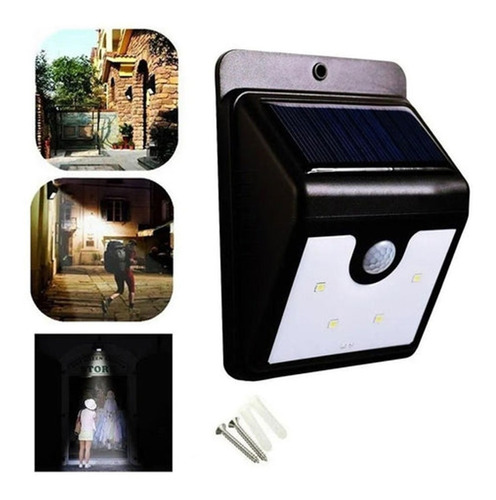 Luz Led Exterior Energía Solar Y Sensor Movimiento Everbrite