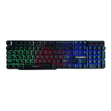 Teclado Gamer Gamemax K207, Membrana, Retro Iluminado 3color