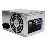 Fuente Noganet 550w Pc Atx Sata 24 Pines 20 + 4 Color Gris