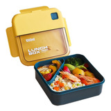 Lunch Box Recipiente Hermético Con Cuchara 2 Compartimentos