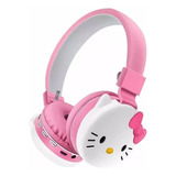 Audífonos Diadema Hello Kitty Bluetooth Rosa, Niños Adultos.